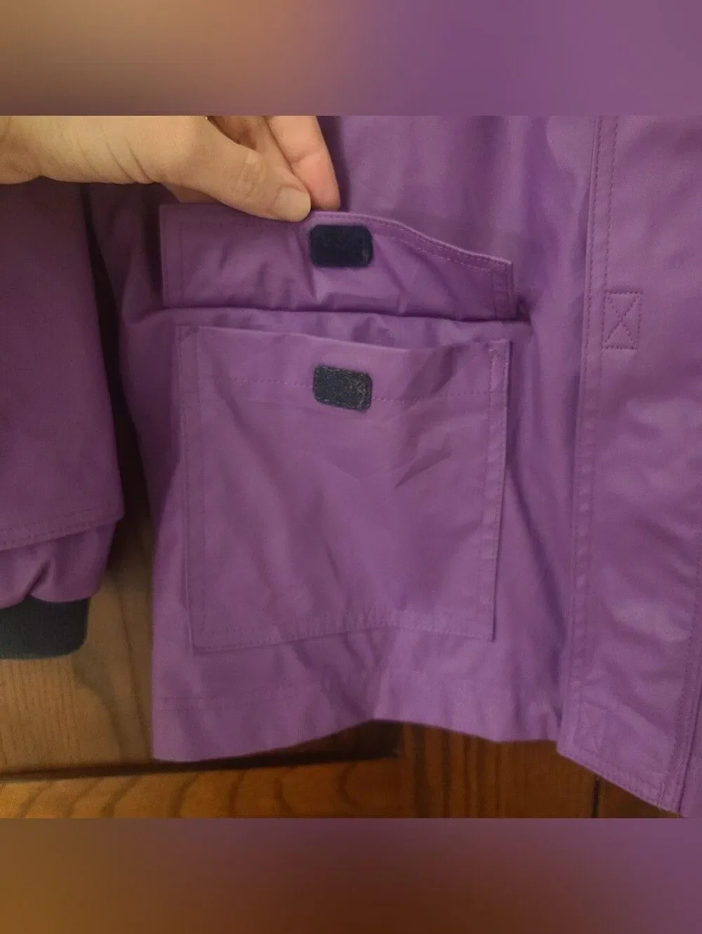 Petite Bateau Iconic Hooded Rainjacket Purple 140cm
